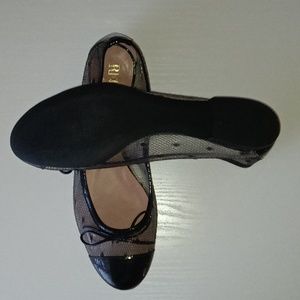 RED. Valentino. Ballerina Flats. PVC. MESH. Size 39.